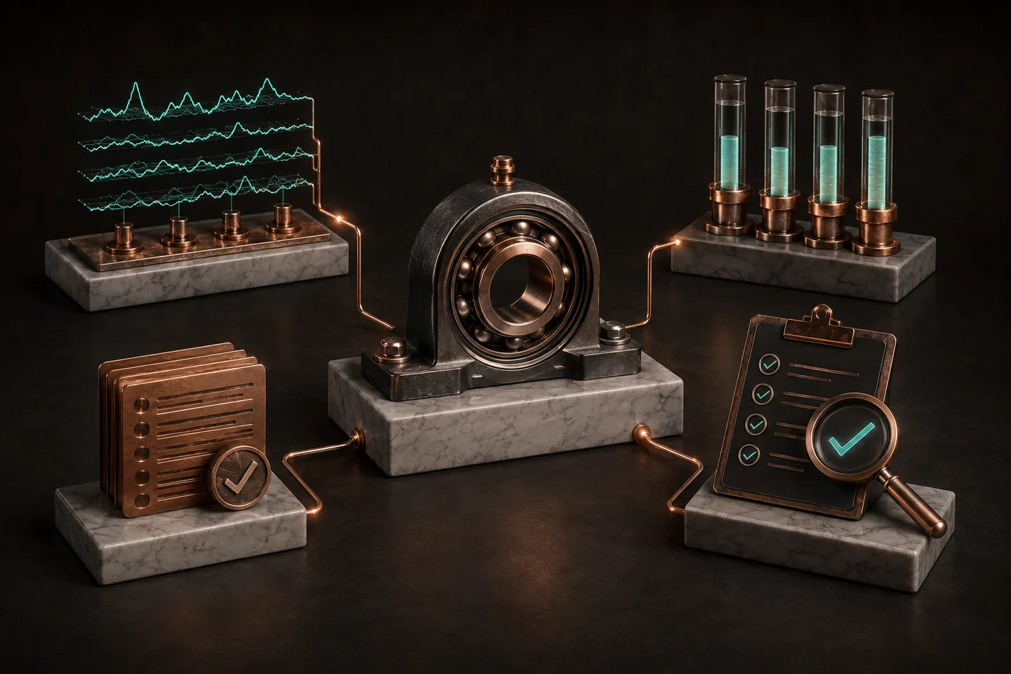 Asset condition signals connected to operating context, maintenance findings, and verified outcomes